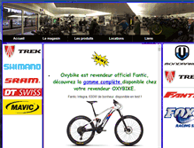 Tablet Screenshot of oxybike-cycles.fr